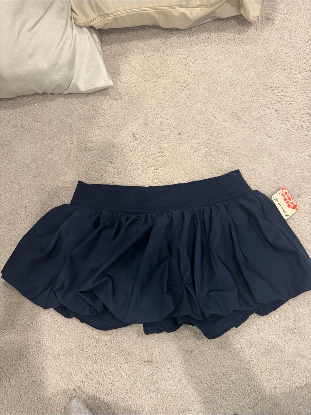 Free People Movement Navy Blue Bubble Skort - Picture 3 of 3